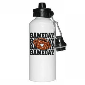 Game Day Football Lover Trendy Aluminum Water Bottle