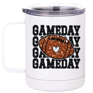 Game Day Football Lover Trendy 12 oz Stainless Steel Tumbler Cup