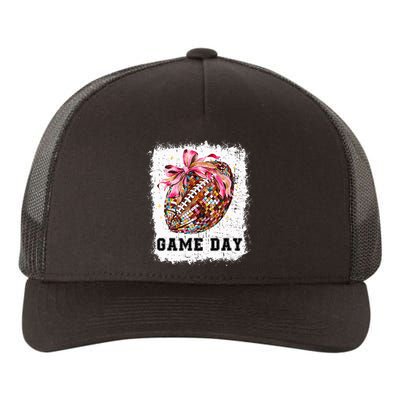 Game Day Football Season Football Bow Yupoong Adult 5-Panel Trucker Hat