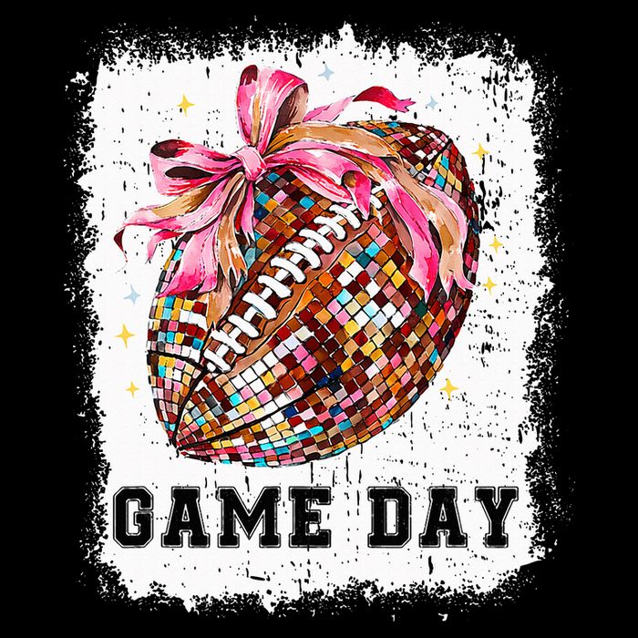 Game Day Football Season Football Bow Long Sleeve Shirt