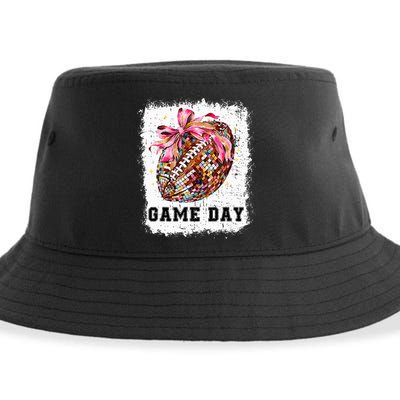 Game Day Football Season Football Bow Sustainable Bucket Hat