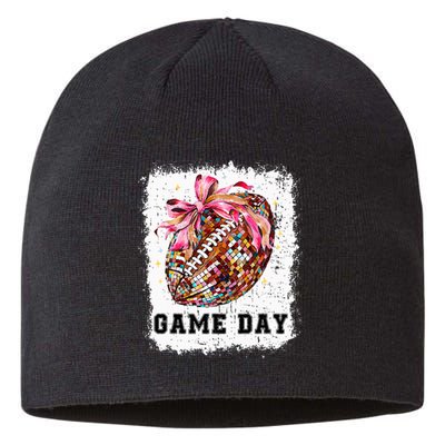 Game Day Football Season Football Bow Sustainable Beanie