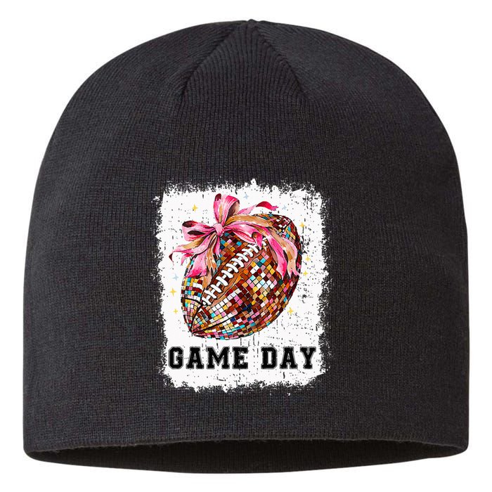 Game Day Football Season Football Bow Sustainable Beanie