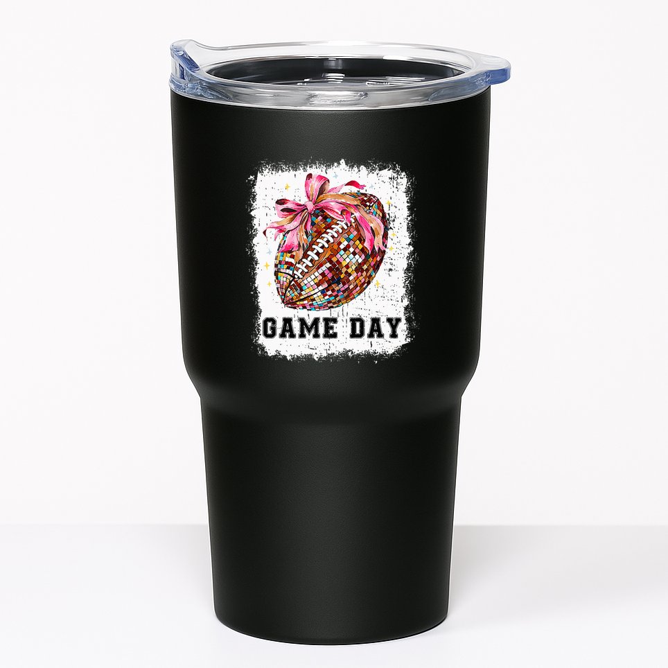 Game Day Football Season Football Bow Tumbler