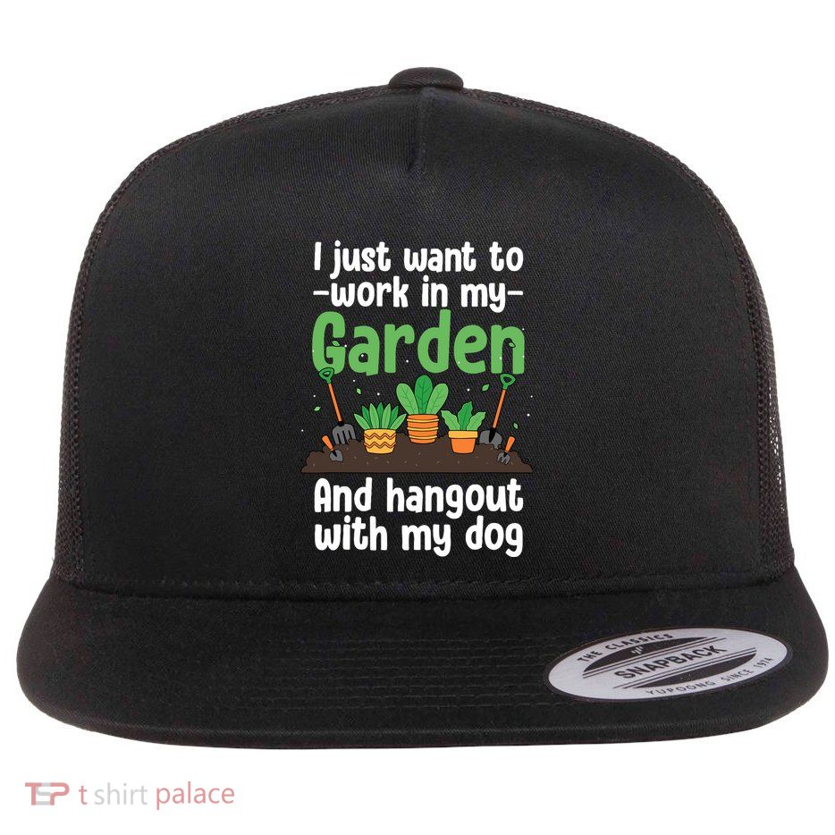 Gardening Design For Plant Lover Florist Gardener Flat Bill Trucker Hat