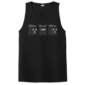 Guitarist Dad Fathers Day Shirts DAD Guitar Chords PosiCharge Competitor Tank