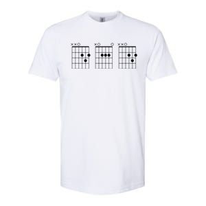 Guitarist Dad Fathers Day Shirts DAD Guitar Chords Softstyle CVC T-Shirt