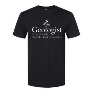 Geologist Definition Funny Rock Star Geology Softstyle CVC T-Shirt