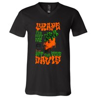 Grape Davis Funny Meme V-Neck T-Shirt