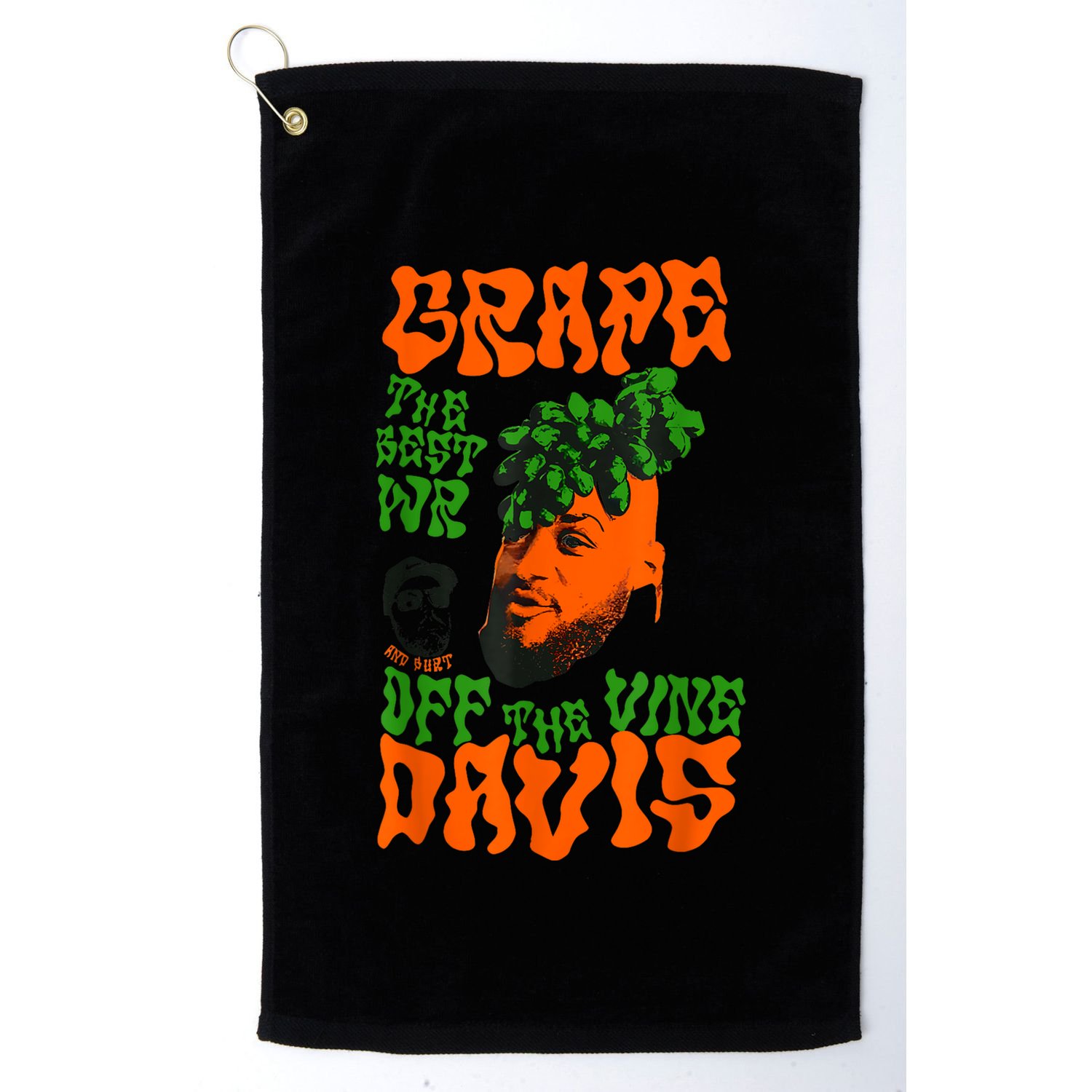 Grape Davis Funny Meme Golf Towel
