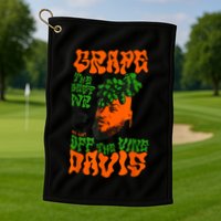 Grape Davis Funny Meme Golf Towel