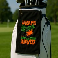 Grape Davis Funny Meme Golf Towel