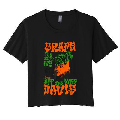 Grape Davis Funny Meme Crop Top