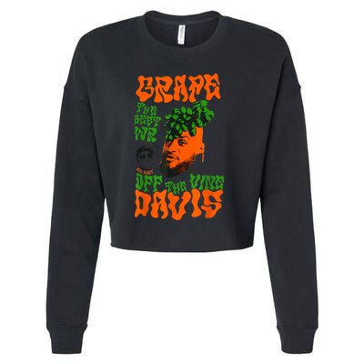 Grape Davis Funny Meme Cropped Pullover Crew