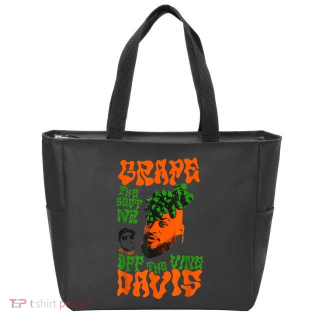Grape Davis Funny Meme Zip Tote Bag