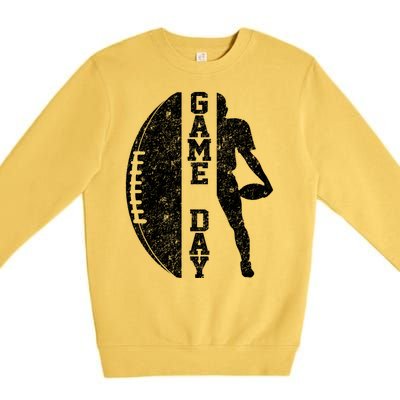 Game Day Football Vintage Sport Premium Crewneck Sweatshirt