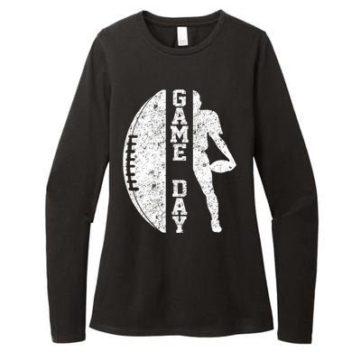 Game Day Football Vintage Sport Womens CVC Long Sleeve Shirt