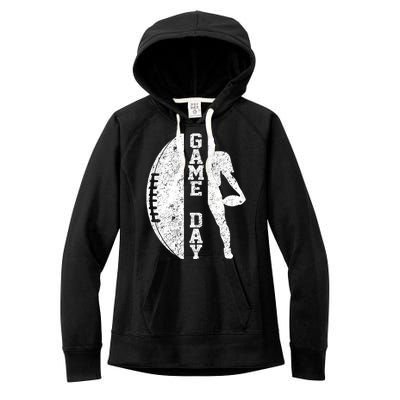 Game Day Football Vintage Sport Women's Fleece Hoodie