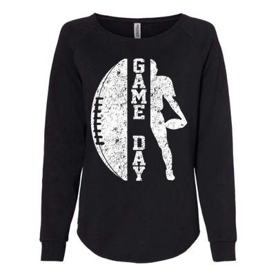 Game Day Football Vintage Sport Womens California Wash Sweatshirt