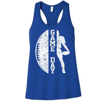 Game Day Football Vintage Sport Women's Racerback Tank