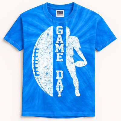 Game Day Football Vintage Sport Kids Tie-Dye T-Shirt