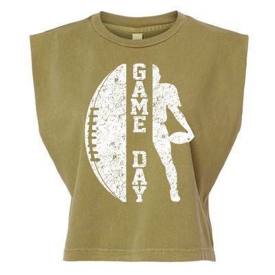 Game Day Football Vintage Sport Garment-Dyed Women's Muscle Tee