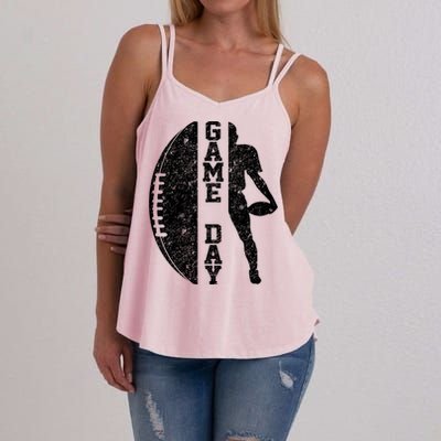 Game Day Football Vintage Sport Women's Strappy Tank