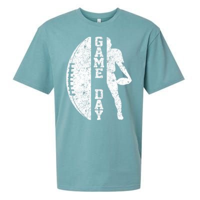 Game Day Football Vintage Sport Sueded Cloud Jersey T-Shirt