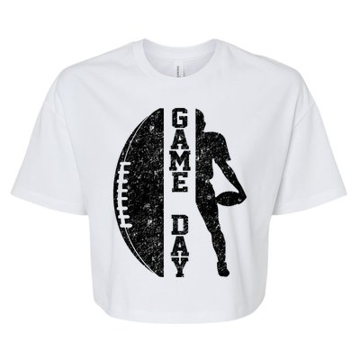 Game Day Football Vintage Sport Bella+Canvas Jersey Crop Tee