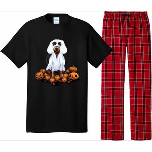 Ghost Dachshund Funny Halloween Wiener Dog Ghost Costume Pajama Set