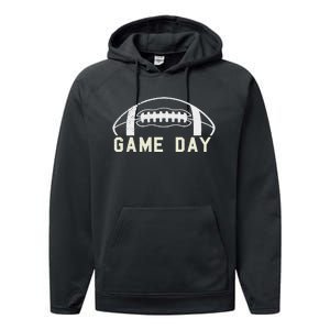 Game Day Football Season Funny Team Sports Performance Fleece Hoodie