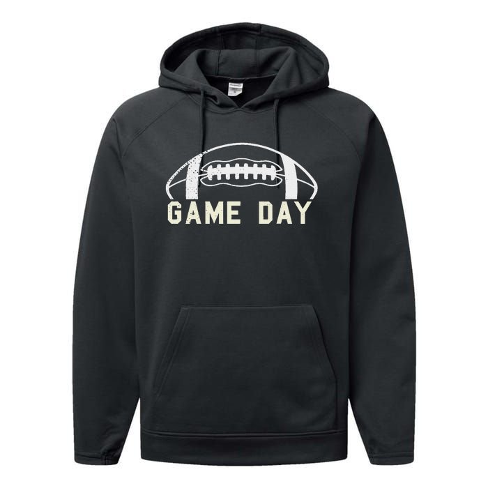 Game Day Football Season Funny Team Sports Performance Fleece Hoodie