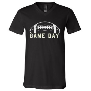 Game Day Football Season Funny Team Sports V-Neck T-Shirt