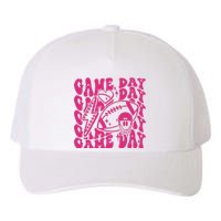 Game Day Football Funny Football Png Touchdown Season Football Fan Yupoong Adult 5-Panel Trucker Hat