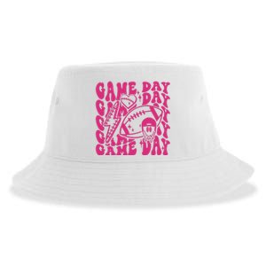 Game Day Football Funny Football Png Touchdown Season Football Fan Sustainable Bucket Hat