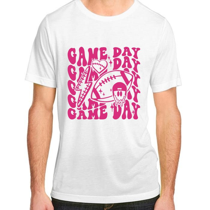 Game Day Football Funny Football Png Touchdown Season Football Fan Adult ChromaSoft Performance T-Shirt