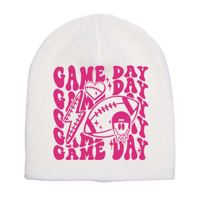 Game Day Football Funny Football Png Touchdown Season Football Fan Short Acrylic Beanie