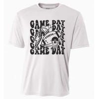 Game Day Football Funny Football Png Touchdown Season Football Fan Cooling Performance Crew T-Shirt