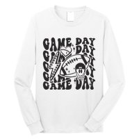 Game Day Football Funny Football Png Touchdown Season Football Fan Long Sleeve Shirt