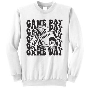 Game Day Football Funny Football Png Touchdown Season Football Fan Sweatshirt