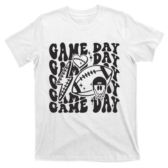 Game Day Football Funny Football Png Touchdown Season Football Fan T-Shirt