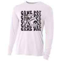 Game Day Football Funny Football Png Touchdown Season Football Fan Cooling Performance Long Sleeve Crew