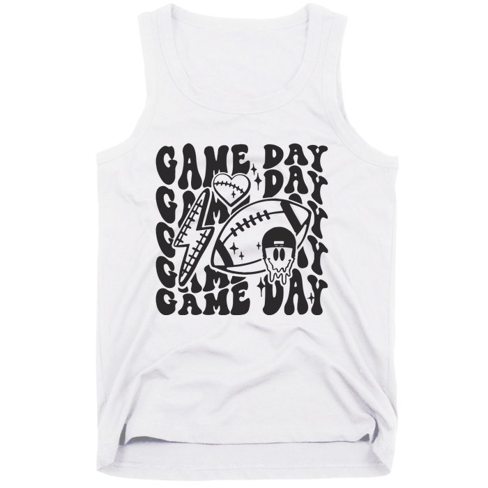 Game Day Football Funny Football Png Touchdown Season Football Fan Tank Top