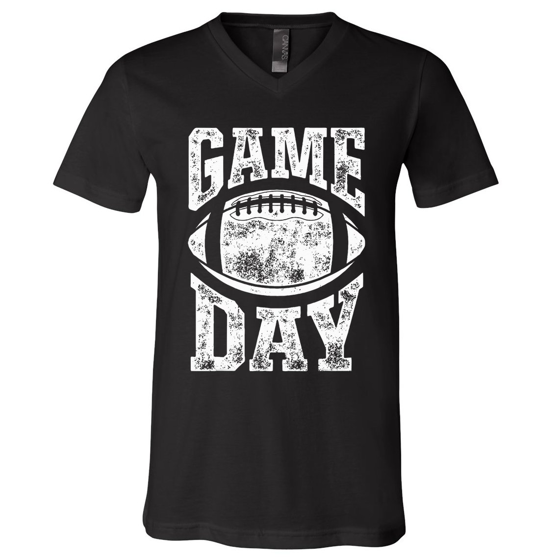 Game Day Football Season Team Sports Vintage V-Neck T-Shirt
