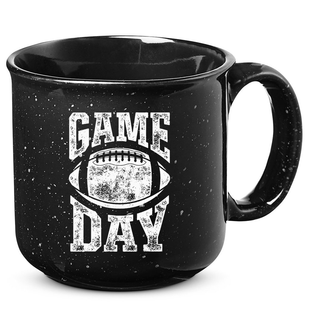 Game Day Football Season Team Sports Vintage 15oz Campfire Ceramic Mug