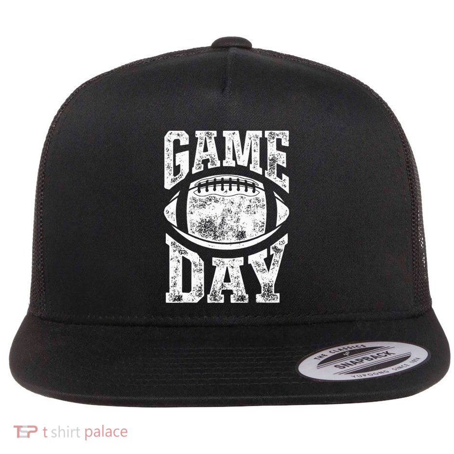 Game Day Football Season Team Sports Vintage Flatbill Hat