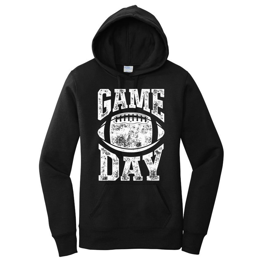 Game Day Football Season Team Sports Vintage Women's Pullover Hoodie