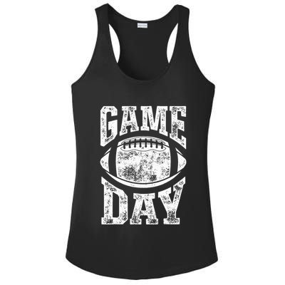 Game Day Football Season Team Sports Vintage Ladies PosiCharge Competitor Racerback Tank