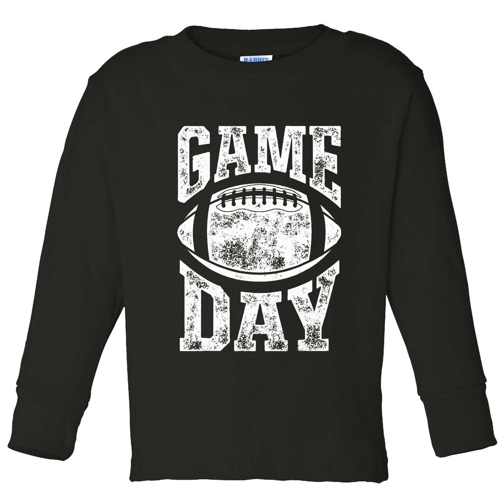 Game Day Football Season Team Sports Vintage Toddler Long Sleeve Shirt