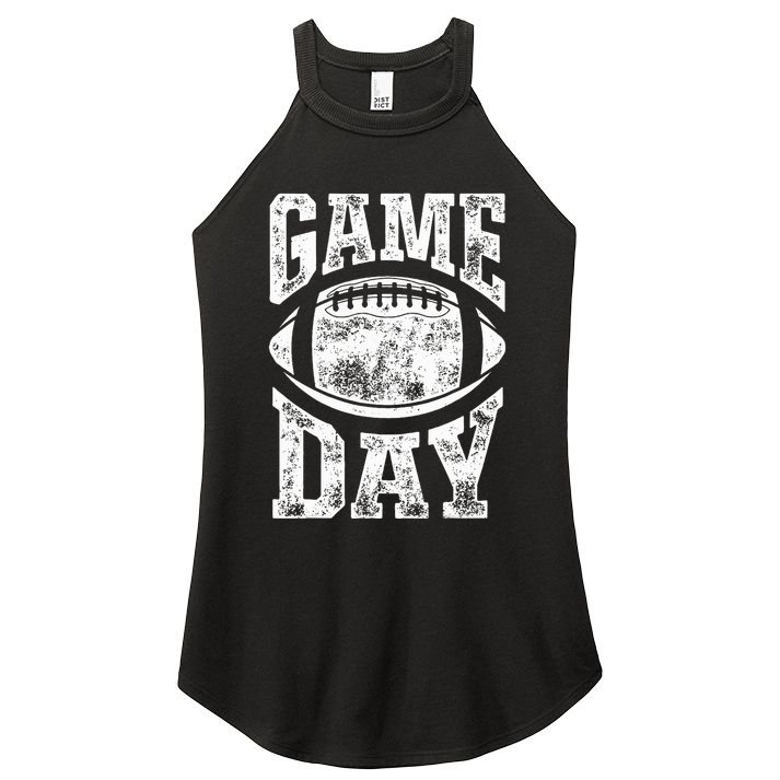 Game Day Football Season Team Sports Vintage Women's Perfect Tri Rocker Tank